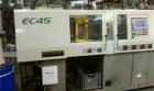 Used Toshiba Electric Injection Molding Machine, Model EC45-1A.  45 tons, shot size 1.59 oz, electric clamp, tie bar dist (H x V) 12.6