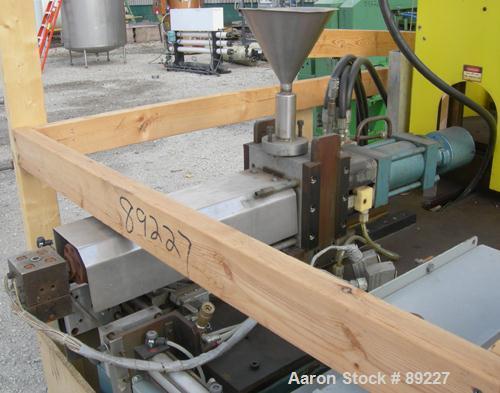 USED: Jaco vertical injection molder, model IV2.5SM. Approximate 2.5 ton capacity. Built 1980.