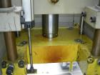 Used Cincinnati Milacron 70 Ton Vertical Rotary Insert Injection Molding Machine, Model Vector CH-70-R. Platen size approximately 10
