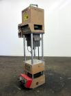 Used Morgan-Press Vertical Injection Molder, Model G100T. 20 Ton maximum clamping force, 0-800 degrees F temperature control range, 12,000 psi maximum injection pressure. 
