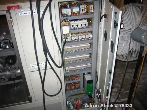 USED: Arcotronics laminator with conveyor belts. Material: stainlesssteel with a teflon coating on the side in contact with the product.Thickness: 0.2mm teflon (PTFE) coating thickness: 0.03mm. Produ...