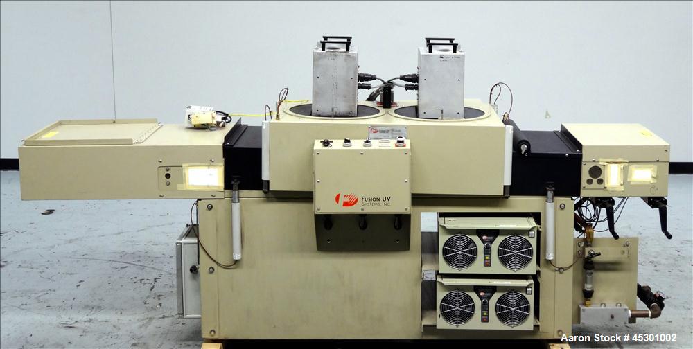 Used Fusion UV System Curing Tunnel Conveyor System, Model DRS-10/12QN UV 