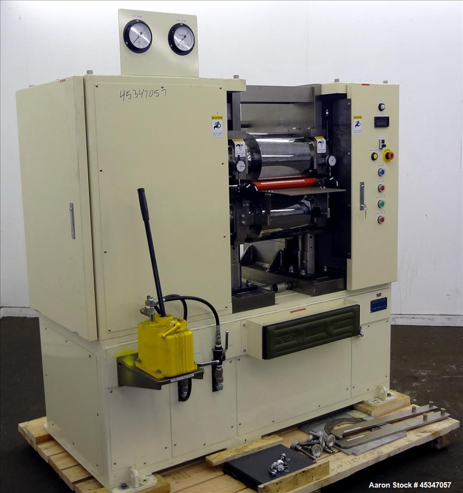 Used Yasui Seiki Vertical 2 Roll Calendar,