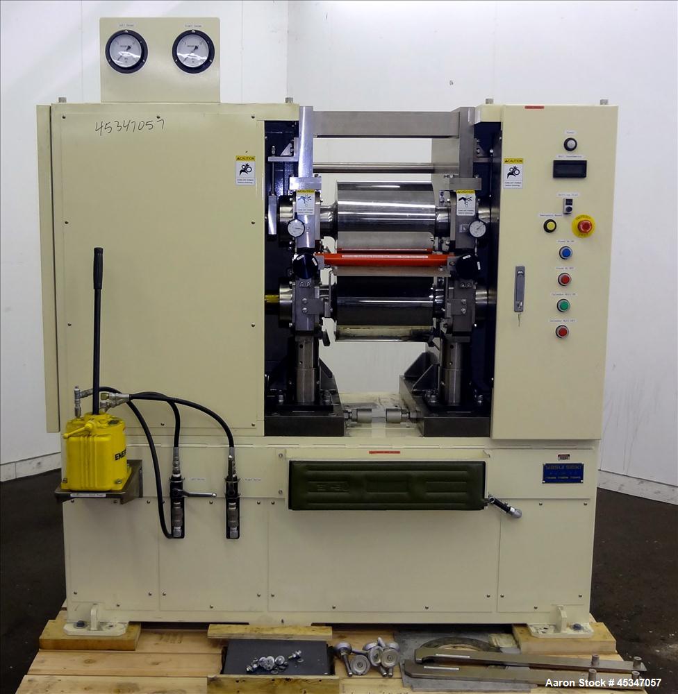 Used Yasui Seiki Vertical 2 Roll Calendar,