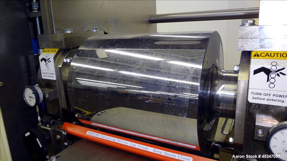 Used Yasui Seiki Vertical 2 Roll Calendar,