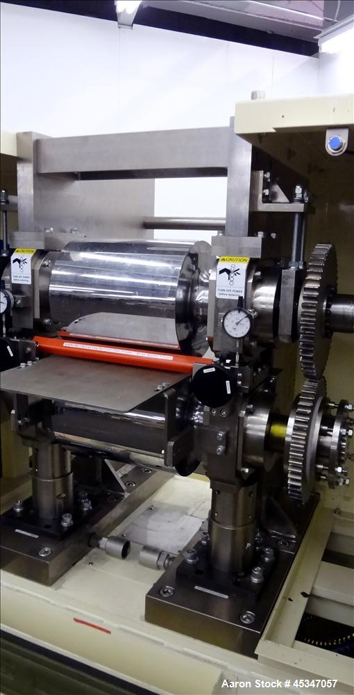 Used Yasui Seiki Vertical 2 Roll Calendar,