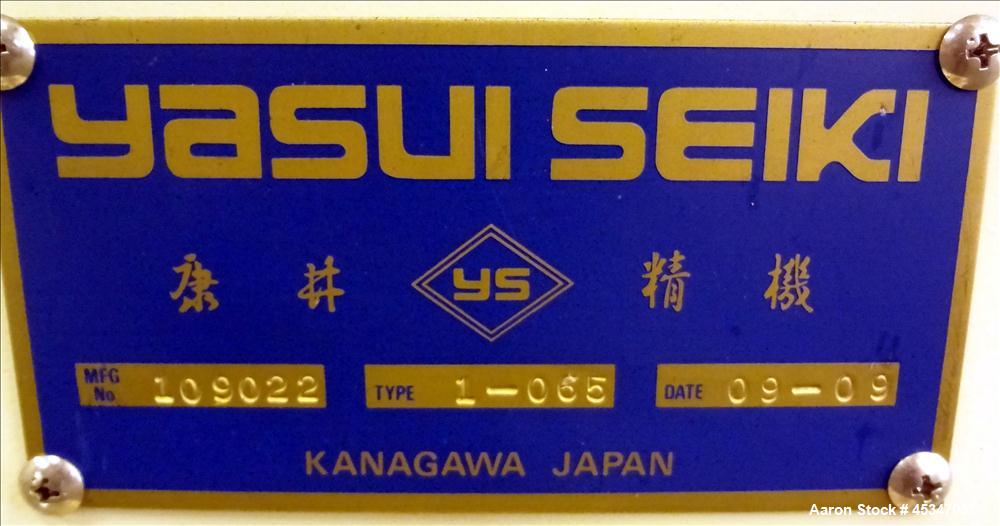 Used Yasui Seiki Vertical 2 Roll Calendar,