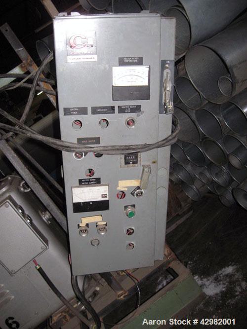 Used Henschel Cooler, Model KM-350, 12.4 cubic feet, stainless steel.  Jacketed bowl 39" diameter x 18" deep.  Single tier paddle style blade.  Full swing away top cover, pneumatic valve discharge.  ...