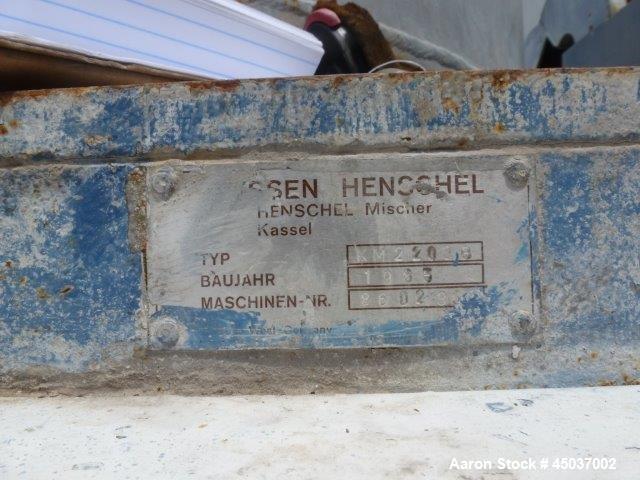 Used Henschel Vertical Cooler, 2200 Liter, Model KM2200B