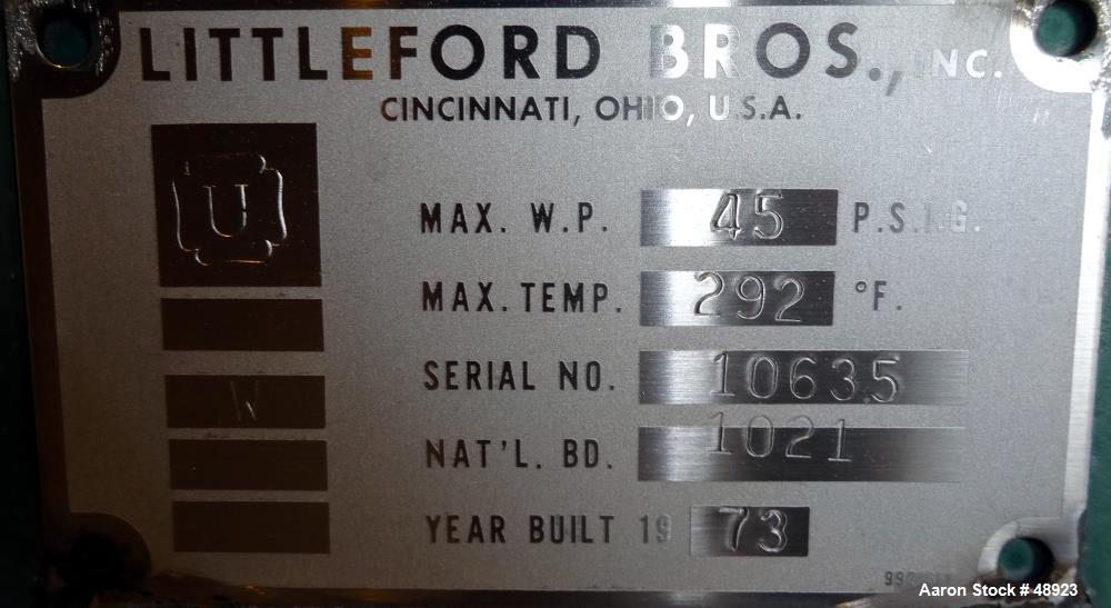 Used Littleford Batch Type Mixer, Type W1200/K2400