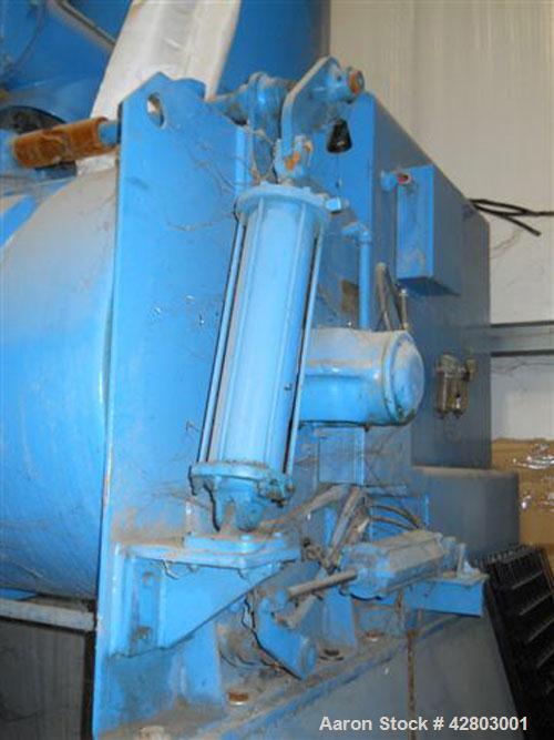 Used Littleford Mixer, model W-600/K-1200. 600 Liter mixer, 1200 liter horizontal cooler, stainless steel, all controls (PLC) and starters, liquid metering pumps for DOP, weigh scale system with cont...