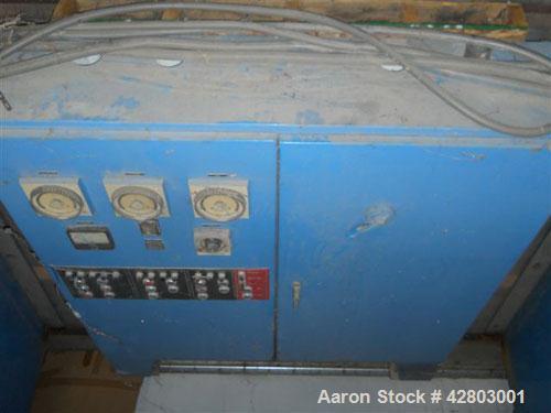 Used Littleford Mixer, model W-600/K-1200. 600 Liter mixer, 1200 liter horizontal cooler, stainless steel, all controls (PLC) and starters, liquid metering pumps for DOP, weigh scale system with cont...