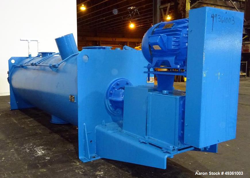 Used Littleford Horizontal Cooler, 2400 Liter, Model W1200/2400