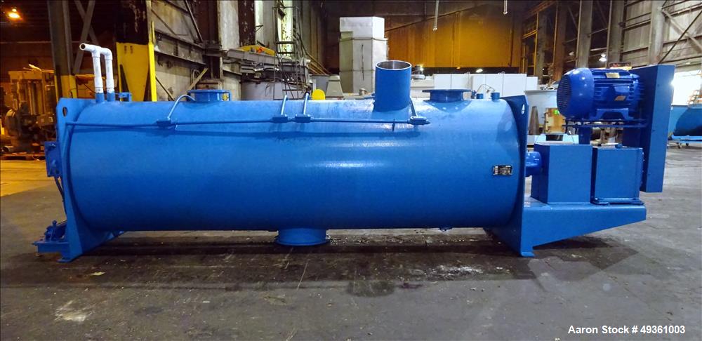 Used Littleford Horizontal Cooler, 2400 Liter, Model W1200/2400