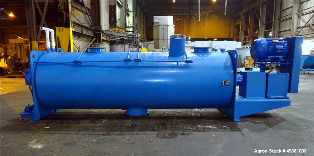 Used Littleford Horizontal Cooler, 2400 Liter, Model W1200/2400