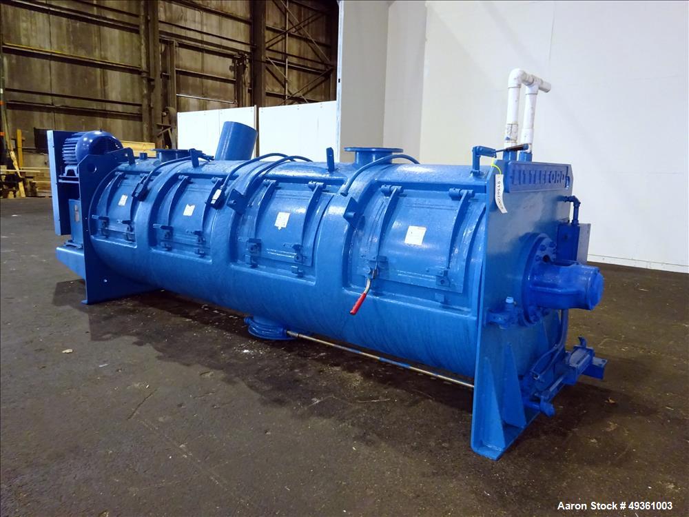 Used Littleford Horizontal Cooler, 2400 Liter, Model W1200/2400