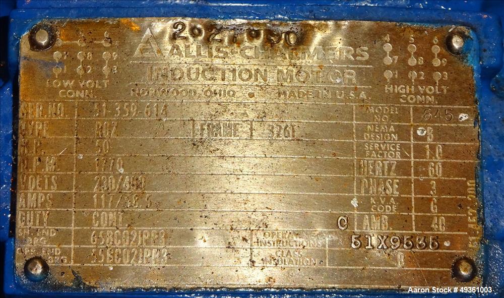 Used Littleford Horizontal Cooler, 2400 Liter, Model W1200/2400