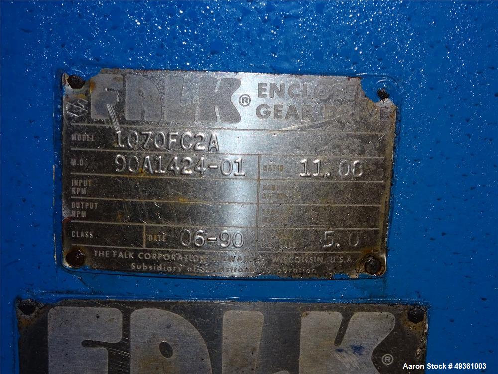Used Littleford Horizontal Cooler, 2400 Liter, Model W1200/2400