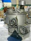 Used Henschell Cooler, Model KM-350-B, 12 Cubic Feet, 321 Stainless Steel. Carbon steel jacketed bowl 39