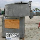 USED: Henschel Cooler, approximately 1000 liter, 35 cubic foot, 316 stainless steel. Carbon steel jacketed bowl 59