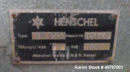 Used Henschel High Intensity Mixer/Cooler Combo.
