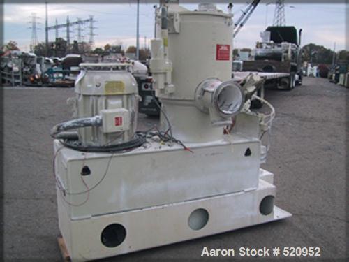 USED: Model W200/K300 Littleford mixer-cooler combination. With model W200 Littleford high speed mixer, stainless steel construction, jacketed bowl, pneumatically operated plug valve, hinged cover, w...