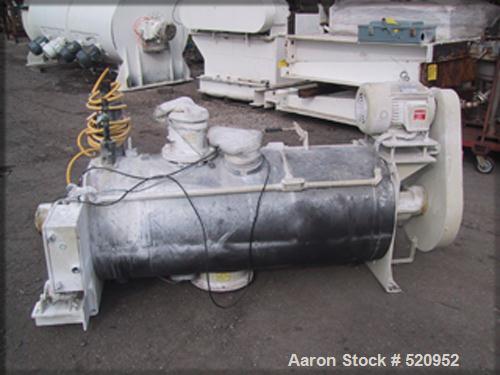USED: Model W200/K300 Littleford mixer-cooler combination. With model W200 Littleford high speed mixer, stainless steel construction, jacketed bowl, pneumatically operated plug valve, hinged cover, w...