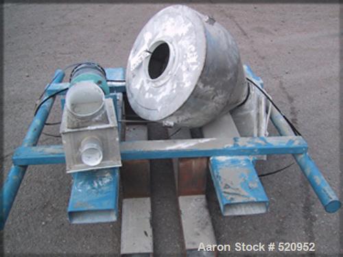 USED: Model W200/K300 Littleford mixer-cooler combination. With model W200 Littleford high speed mixer, stainless steel construction, jacketed bowl, pneumatically operated plug valve, hinged cover, w...