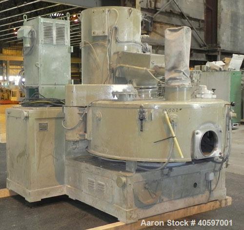 Used Papenmeier Mixer/Cooler Combo, Type MCR40/100, Consisting Of: (1) Papenmeier high intensive mixer, type MCR40, 316 stainless steel, 14.12 cubic foot (400 liter) capacity. Approximate 31" diamete...