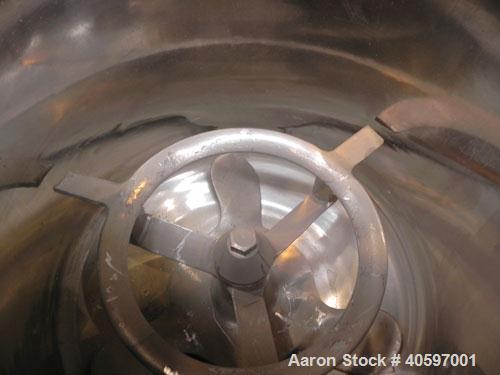 Used Papenmeier Mixer/Cooler Combo, Type MCR40/100, Consisting Of: (1) Papenmeier high intensive mixer, type MCR40, 316 stainless steel, 14.12 cubic foot (400 liter) capacity. Approximate 31" diamete...