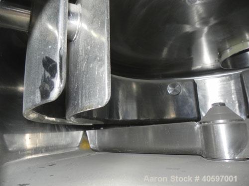 Used Papenmeier Mixer/Cooler Combo, Type MCR40/100, Consisting Of: (1) Papenmeier high intensive mixer, type MCR40, 316 stainless steel, 14.12 cubic foot (400 liter) capacity. Approximate 31" diamete...