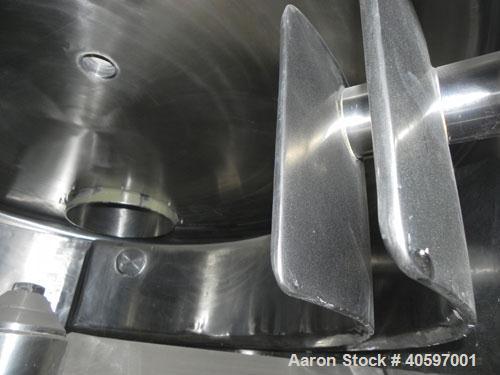 Used Papenmeier Mixer/Cooler Combo, Type MCR40/100, Consisting Of: (1) Papenmeier high intensive mixer, type MCR40, 316 stainless steel, 14.12 cubic foot (400 liter) capacity. Approximate 31" diamete...