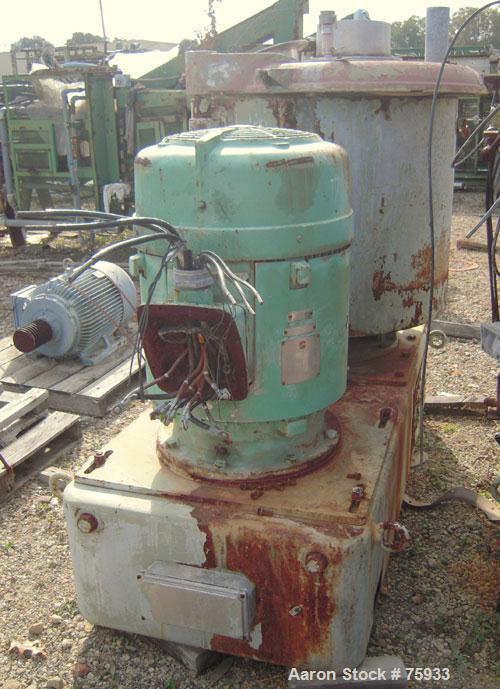 Used Prodex 500 Liter (11.5 cu ft) Mixer/Cooler Combo, Stainless Steel. Consisting of: (1) type 115JSS high intensity mixer, carbon steel jacketed bowl 36-1/2" diameter x 31" deep. Top cover with baf...