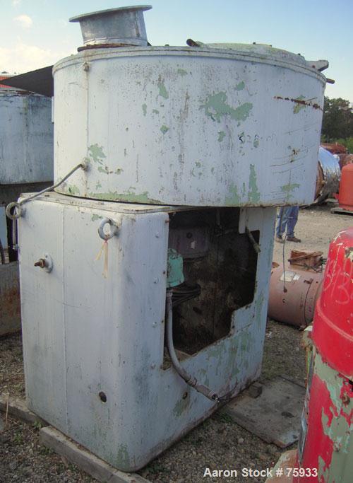 Used Prodex 500 Liter (11.5 cu ft) Mixer/Cooler Combo, Stainless Steel. Consisting of: (1) type 115JSS high intensity mixer, carbon steel jacketed bowl 36-1/2" diameter x 31" deep. Top cover with baf...