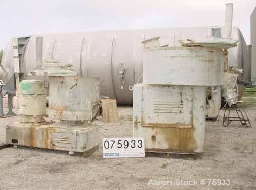 Used Prodex 500 Liter (11.5 cu ft) Mixer/Cooler Combo, Stainless Steel. Consisting of: (1) type 115JSS high intensity mixer, carbon steel jacketed bowl 36-1/2" diameter x 31" deep. Top cover with baf...