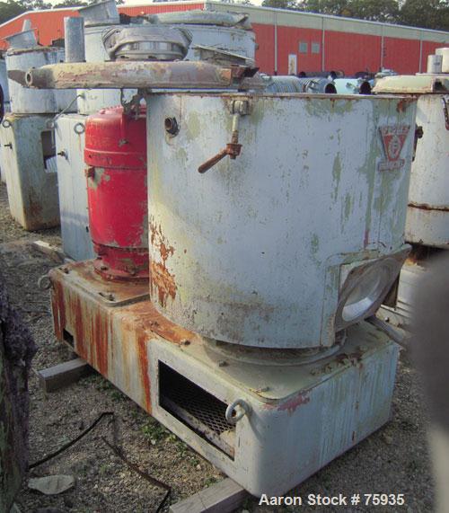 USED: Prodex 500 liter (11.5 cu ft) mixer/cooler combo, stainless steel. Consisting of: (1) type 115JSS high intensity mixer, carbon steel jacketed bowl 36-1/2" diameter x 31" deep. Top cover with ba...