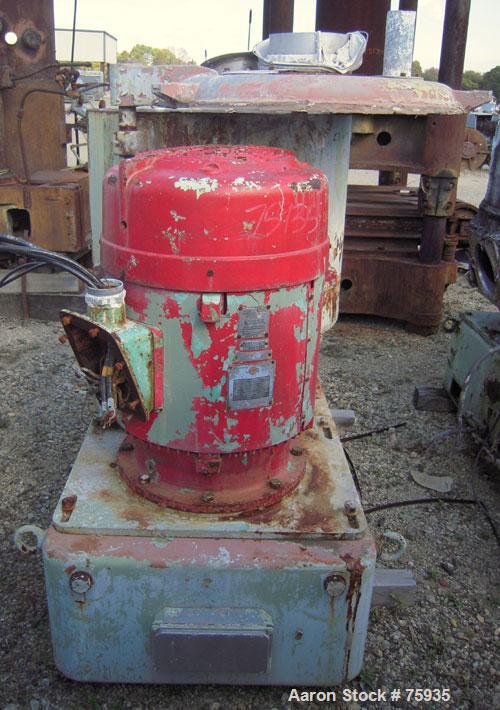 USED: Prodex 500 liter (11.5 cu ft) mixer/cooler combo, stainless steel. Consisting of: (1) type 115JSS high intensity mixer, carbon steel jacketed bowl 36-1/2" diameter x 31" deep. Top cover with ba...