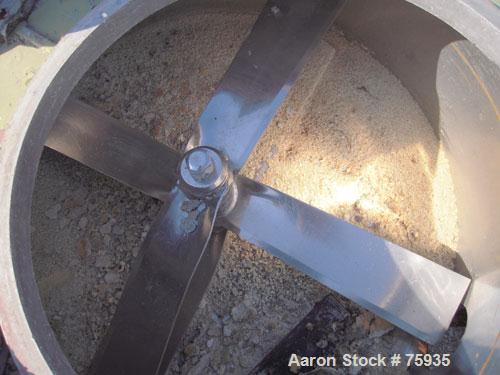 USED: Prodex 500 liter (11.5 cu ft) mixer/cooler combo, stainless steel. Consisting of: (1) type 115JSS high intensity mixer, carbon steel jacketed bowl 36-1/2" diameter x 31" deep. Top cover with ba...