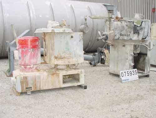 USED: Prodex 500 liter (11.5 cu ft) mixer/cooler combo, stainless steel. Consisting of: (1) type 115JSS high intensity mixer, carbon steel jacketed bowl 36-1/2" diameter x 31" deep. Top cover with ba...