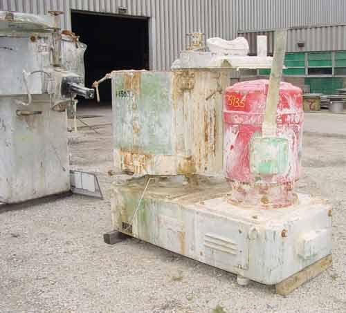 USED: Prodex 500 liter (11.5 cu ft) mixer/cooler combo, stainless steel. Consisting of: (1) type 115JSS high intensity mixer, carbon steel jacketed bowl 36-1/2" diameter x 31" deep. Top cover with ba...