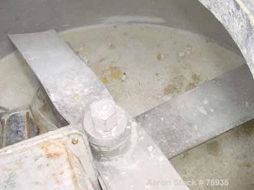 USED: Prodex 500 liter (11.5 cu ft) mixer/cooler combo, stainless steel. Consisting of: (1) type 115JSS high intensity mixer, carbon steel jacketed bowl 36-1/2" diameter x 31" deep. Top cover with ba...