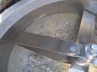 USED: Prodex 500 liter (11.5 cu ft) mixer/cooler combo, stainless steel. Consisting of: (1) type 115JSS high intensity mixer, carbon steel jacketed bowl 36-1/2