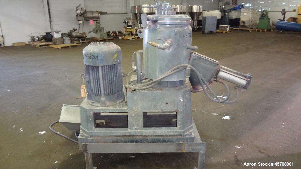 Used High Intensity Mixer, Approximately 40 liter, 316 Stainless Steel Bowl and
