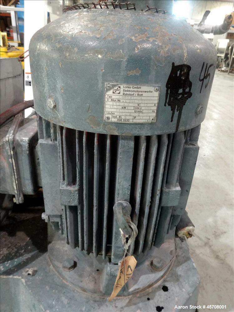 Used High Intensity Mixer, Approximately 40 liter, 316 Stainless Steel Bowl and
