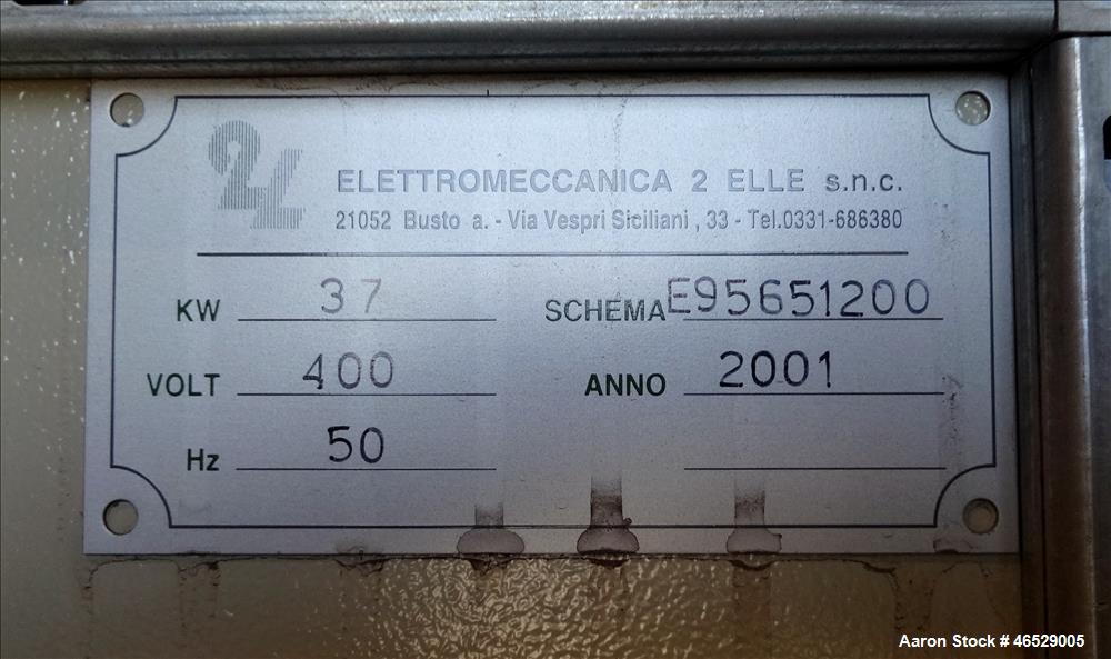Used Caccia High Intensity Mixer, Model CP0200V, Working Capacity 170 Liters