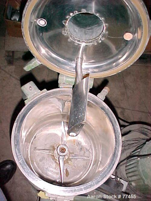 Used Prodex Henschel High Intensity Lab Mixer, Model 2-JSS