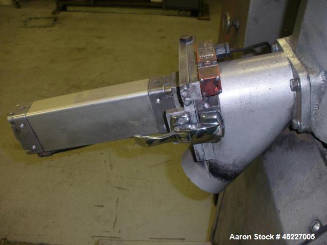Used Henschel Model FM-10 Mixer, fluidizing mixer. Bowl is 9 1/2" diameter x 9" deep, 316 stainless steel, blades are 304 stainless steel. Total capacity 9 L, mixer speed 600 to 4000 rpm driven by a ...
