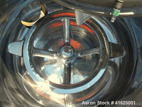 Used MitsuiMiike Machinery Henschel High Intensity Mixer, Model FM-300J/1, 300 Liter Capacity, Chrome Construction. 31-1/2" diameter x 26" deep, jacketed bowl. Swing away top cover with baffle, 2 tie...