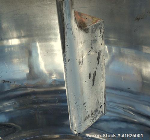 Used MitsuiMiike Machinery Henschel High Intensity Mixer, Model FM-300J/1, 300 Liter Capacity, Chrome Construction. 31-1/2" diameter x 26" deep, jacketed bowl. Swing away top cover with baffle, 2 tie...