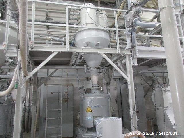 Henschel / Zeppelin PVC Mixing Plant – 4000 T/Year, High-Intensity FM350 Mixers, Dust Collection & Controls (Used)